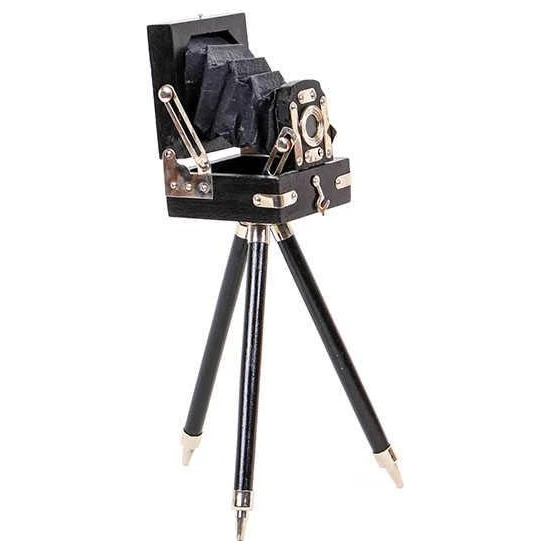 Wellumin Kamera Tripod Modelli Vintage Dekoratif Hediyelik