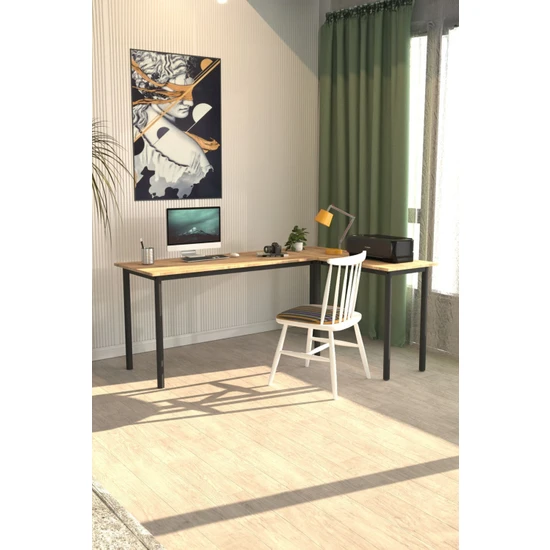 Dekopratik Viva L Çalışma Masası Bilgisayar Masası Ofis Masası 150x55