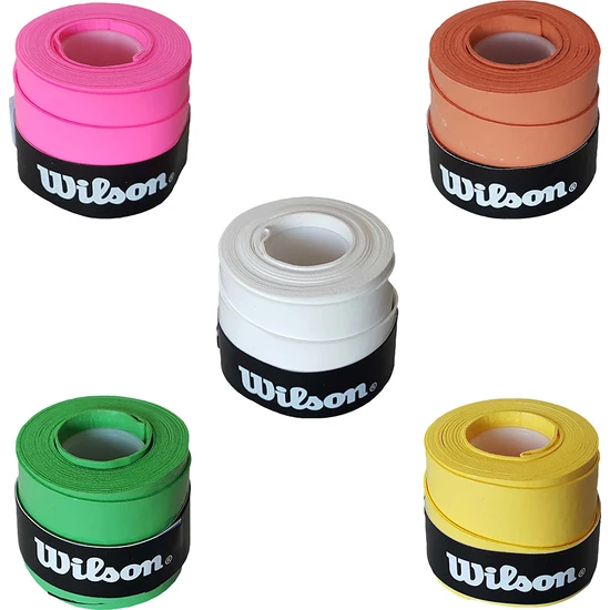 Wilson Comfort Overgrip 5 Adet Farklı Renk Grip, Tenis Gribi