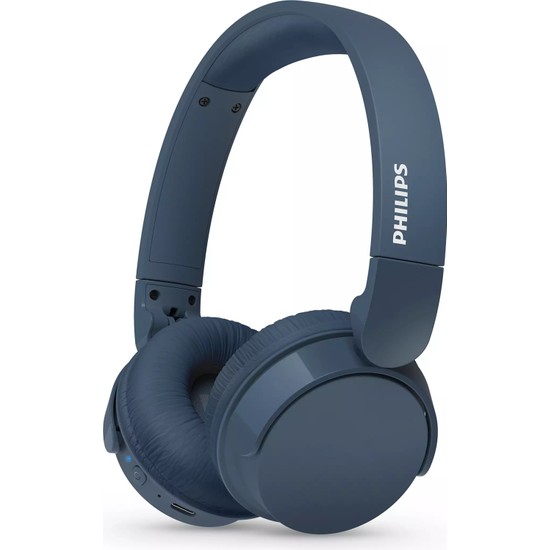 Philips TAH4209BL Kablosuz Kulak Üstü Kulaklık Dinamik Bas, Bluetooth, Net Arama Sesi, 55 Saat Kullanım Mavi