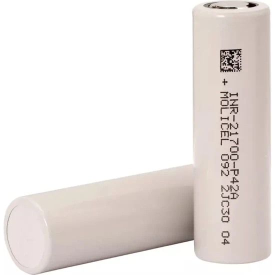 Molicel INR-21700-P42A - 3.7V 4000 Mah Li-Ion Şarjlı Pil 45A