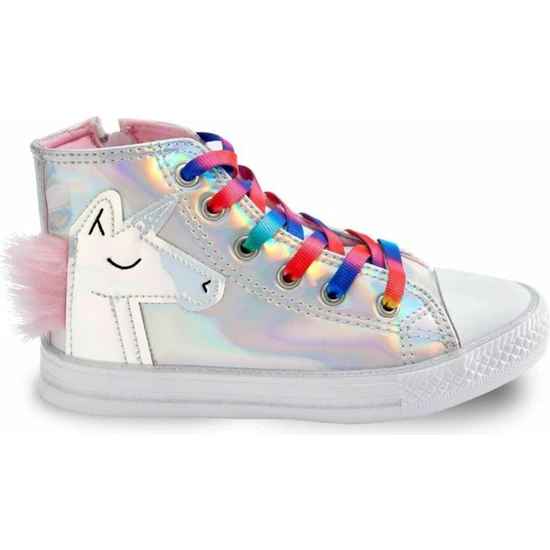 Unicorn Hologramlı Kız Sneakers