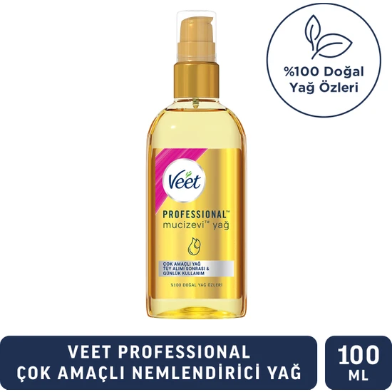 Veet Professional Mucizevi Yağ Çok Amaçlı Nemlendirici Bakım Yağı 100 ml