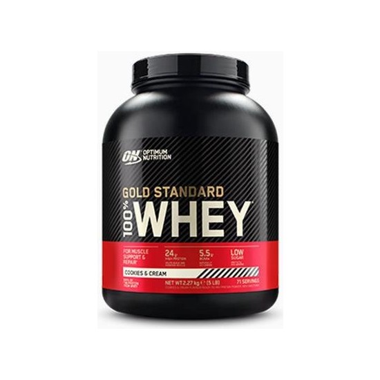 Optimum Nutrition 100% Whey Gs Cookies& Cream 5 Lbs Protein Tozu OPT066