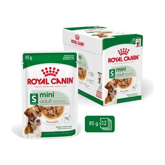 Royal Canin Mini Adult - Küçük Irklar için Yaş Köpek Maması 12x85 g