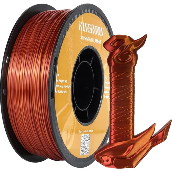Kingroon Silk PLA Çift Renk Filament 1.75 mm 1 kg