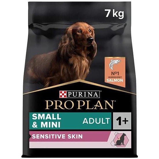 Pro Plan Small & Mini Somonlu Tahılsız Küçük Irk Yetişkin Köpek Maması 7 kg Hassas Deri Bakımı