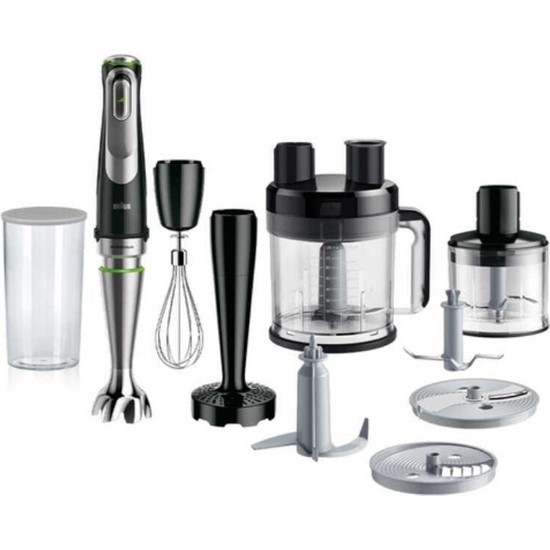 Braun 2 Yıl Multiquick 9 El Blenderi MQ9187XLI Resmi Distribütör Garantili Modern 500 ml Metal 50 Hz 1200
