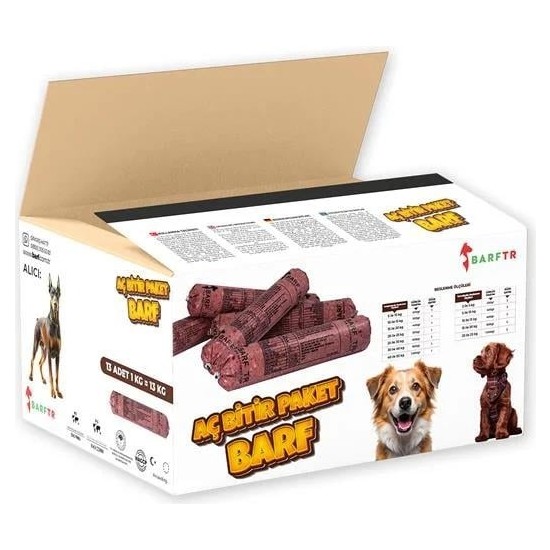 Mix Barf 13 kg Aç Bitir Paket Köpek Maması