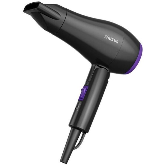 ALTUS Saç Kurutma Makinesi 1000 W Profesyonel Kullanım İçin Hız Ayarı 1 Kademe ve Difüzör