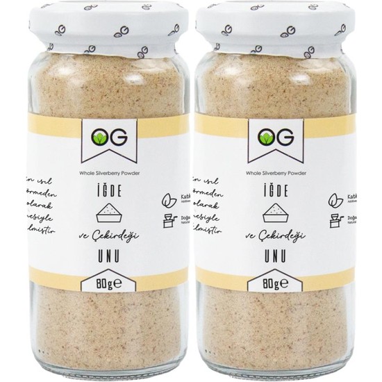 OG natural 2'li İğde ve Çekirdeği Unu 80 Gr