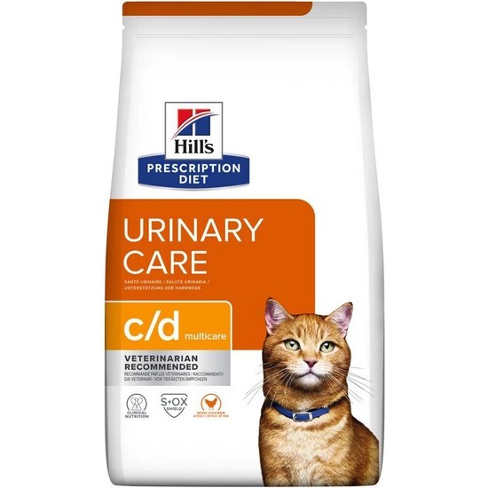 Hill's Feline C/d Multicare Tavuklu Üriner Sistem Sağlığı 3 kg Kediler İçin Özel Mama