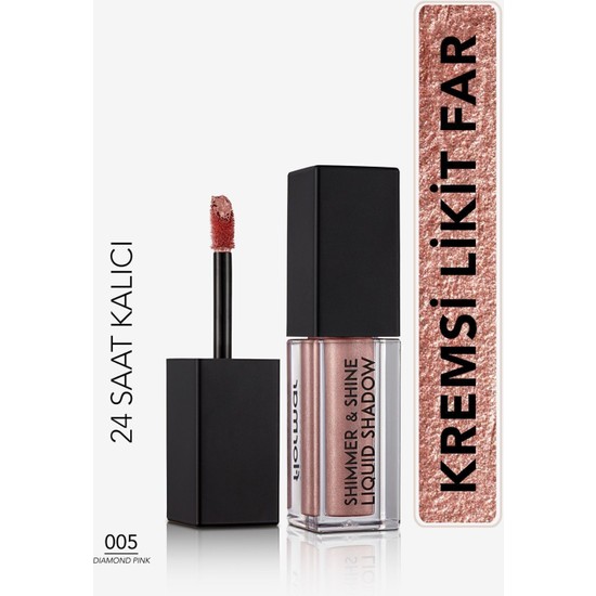 Shimmer & Shine Likit Metalik Göz Farı (005 Diamond Pink) 8682536003131