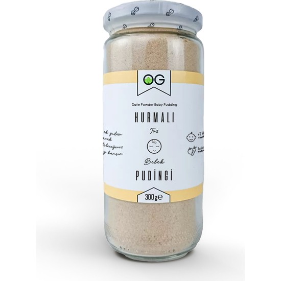 OG natural Hurmalı Bebek Pudingi 300 Gr +7 Ay