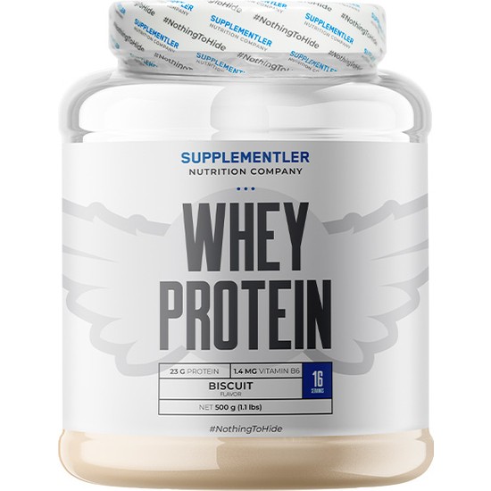 Supplementler Whey Protein 500 gr - Bisküvi