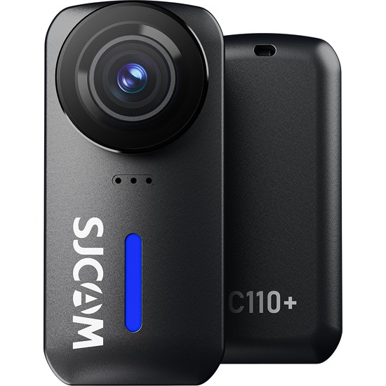 Sjcam C110+ 4K Wifi F1.8 20MP 170° 6 Eksenli Jiroskop IP65 30 Metre Su Geçirmez Mini Aksiyon Kamerası Siyah