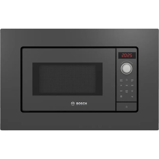 Bosch BFL623MG3 Ankastre Mikrodalga Fırın 20 Litre 800 W Gri Çocuk Kilidi Özellikli