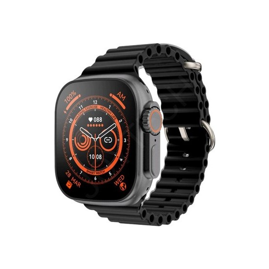 T800 Ultra 49 mm Tam Ekran Akıllı Saat Siyah Bluetooth Bağlantı Sağlık Takibi Özellikleri
