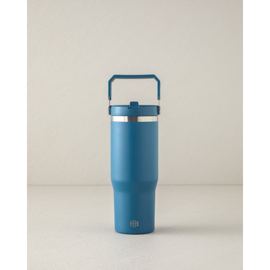 English Home Fiera Paslanmaz Çelik Termos 900 ml Mavi