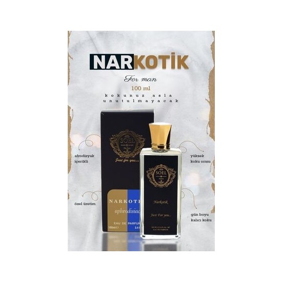 Narkotik 100 ml EDP Erkek Parfüm Narkotik 100 ml
