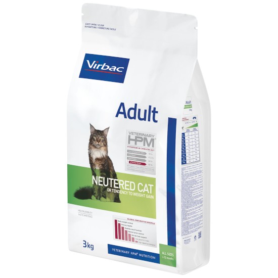 Virbac Adult Cat Food Neutered 3kg