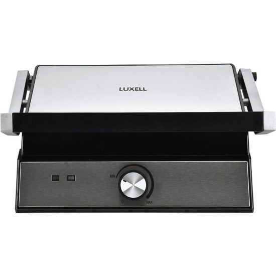 Luxell Lxtm-02 2000WATT Tost Makinesi Antrasit-Gri Döküm Plaka ile Yağ Toplama Haznesi