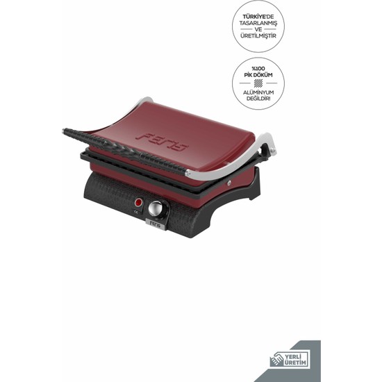 Feris Döküm Tost Makinesi Bordo