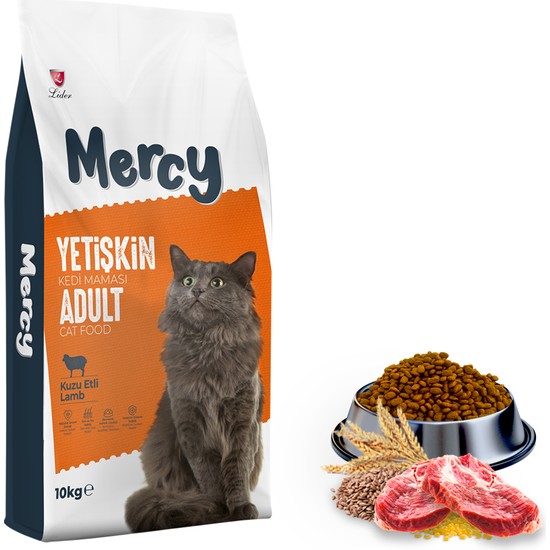 Mercy Kuzu Etli Yetişkin Kedi Maması 10 kg
