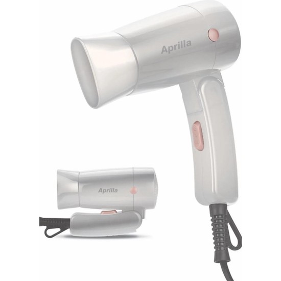 Aprilla AHD-2102 1200W Beyaz Katlanabilir Saç Kurutma Makinesi 2 Hız Ayarı ve Dar Başlık