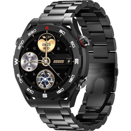 Havit M9030 Ultra 46 mm Akıllı Saat 1,43 inç AMOLED Ekran Metal Kordon ile Spor ve Günlük Kullanım Uyumlu