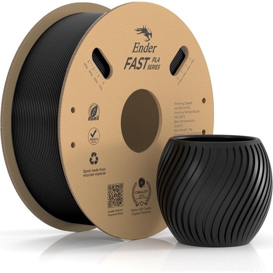 Creality Ender Fast PLA Filament Siyah 1.75 mm 1 kg