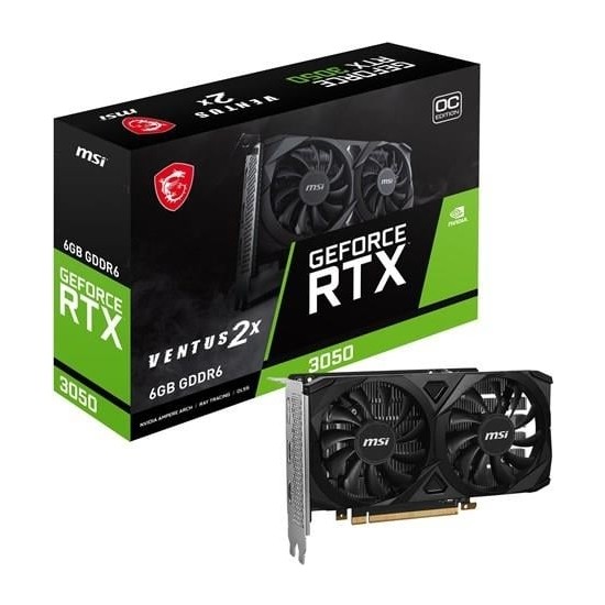Msı 6gb RTX3050 Ventus 2x E 6g Oc Gddr6 96BIT Hdmı-Dp Pcıe 4.0