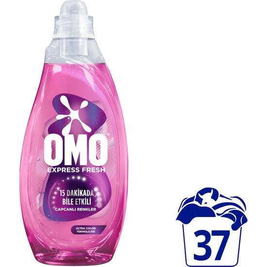 Omo Express Fresh Canlı Renkler Ve Siyahlar Sıvı Deterjan 1480 ml x1