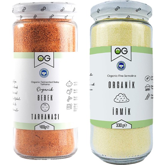 OG natural Organik Bebek Tarhanası ve Organik İrmik Seti