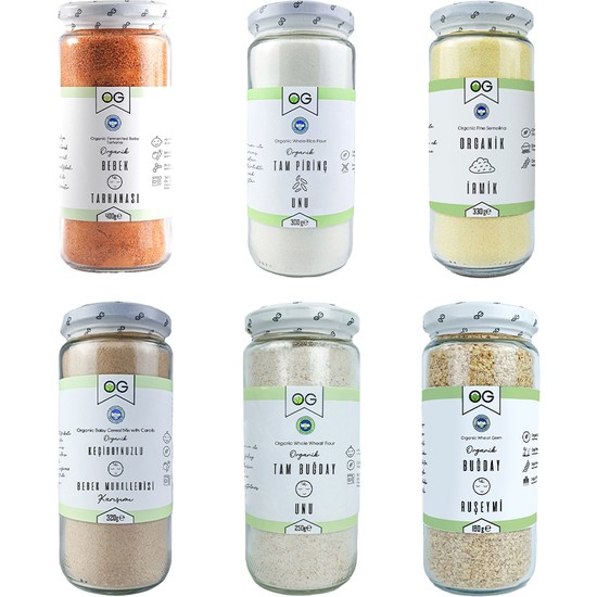 OG natural Organik Sertifikalı Bebek Ek Gıda Hazırlama Seti +8 AY