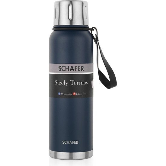 Schafer Steely Termos 1 lt - Lacivert