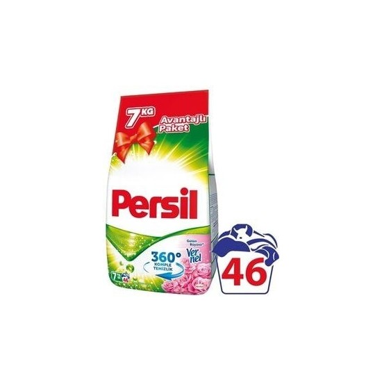 Persil 360 Toz Çamaşır Deterjanı Gülün Büyüsü 7 kg 46 Yıkama Sayısı ile Ultra Temizlik