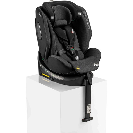 Kanz Topline Pro I-Size Siyah Oto Koltuğu 0-36 kg 5 Noktalı Emniyet Kemeri ile Güvenli Taşıma