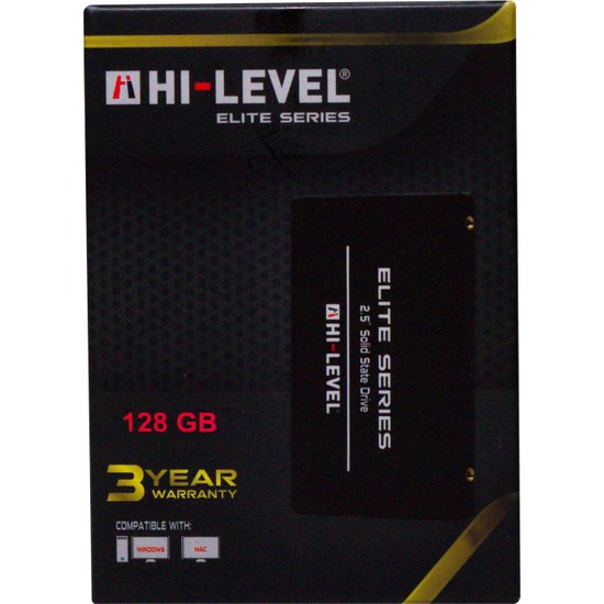 Hi-Level 2.5" 128 GB SATA 3 SSD – 560 MB/s Okuma, 540 MB/s Yazma Hızı, Masaüstü ve Laptop Uyumlu Yüksek Performans