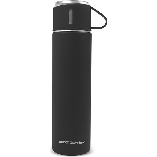 Karaca Thermosteel Nature Çelik Termos 550 ml Siyah