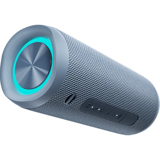 Qcy Sp7 40W Taşınabilir Bluetooth Hoparlör 14 Saat Dinleme Rgb Işık Ipx7 tf kart girişli Mavi