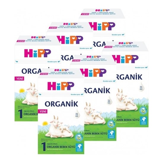 Hipp 1 Organik Keçi Sütü Bazlı Bebek Sütü 400 gr x 6 Adet 0-6 Ay İçin Tamamen Organik