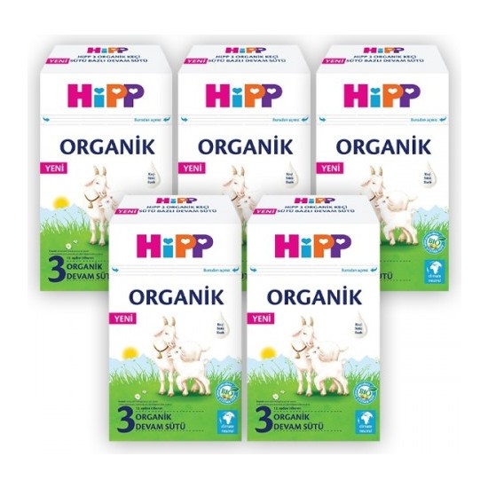 Hipp 3 Organik Keçi Sütü Bazlı Devam Sütü 400 gr x 5 Adet
