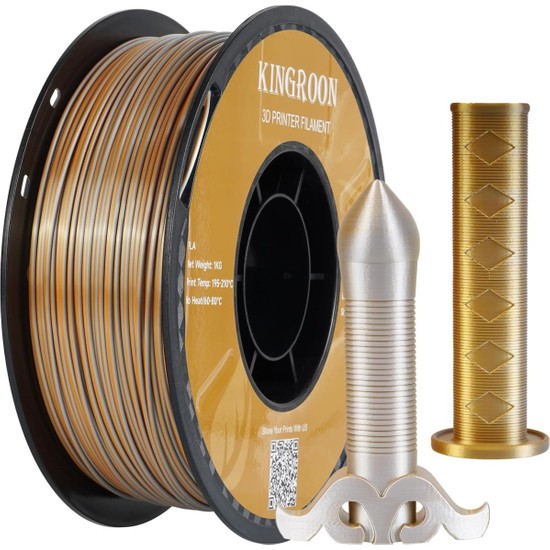 Kingroon Silk PLA Çift Renk Filament 1.75 mm 1 kg
