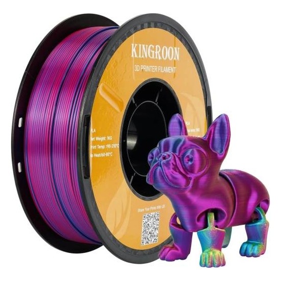 Kingroon Silk PLA Üç Renk Filament 1.75 mm 1 kg