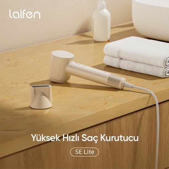 Laifen Se Lıte Beyaz 1500W 1 Başlıklı Yüksek Hızlı Saç Kurutma Makinesi