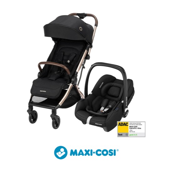 Maxi-Cosi Seyahat Sistem Kompakt Bebek Arabası Gold-Black 22 kg Taşıma Kapasitesi ile Otomatik Katlanma