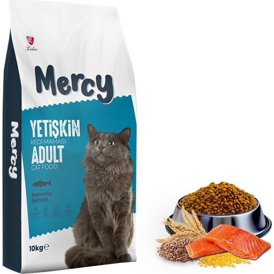 Mercy Somonlu Yetişkin Kedi Maması 10 Kg