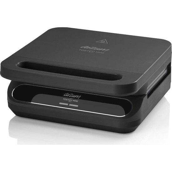 Arzum AR2052 Tostçu Mini 750W Tost Makinesi 2 Dilim Kapasiteli, Siyah