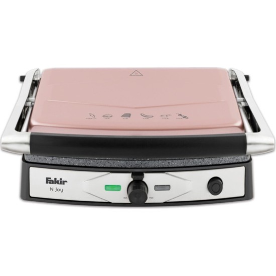 Fakir N Joy 1800 W Tost Makinesi Açık Pembe Renk Alüminyum Plaka ve Çift Taraflı Izgara Özelliği
